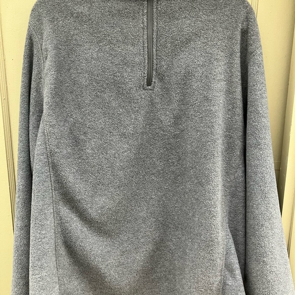 Swiss Alps brand quarter zip grey fleece sweater sweatshirt adult size xL - Picture 9 of 10
